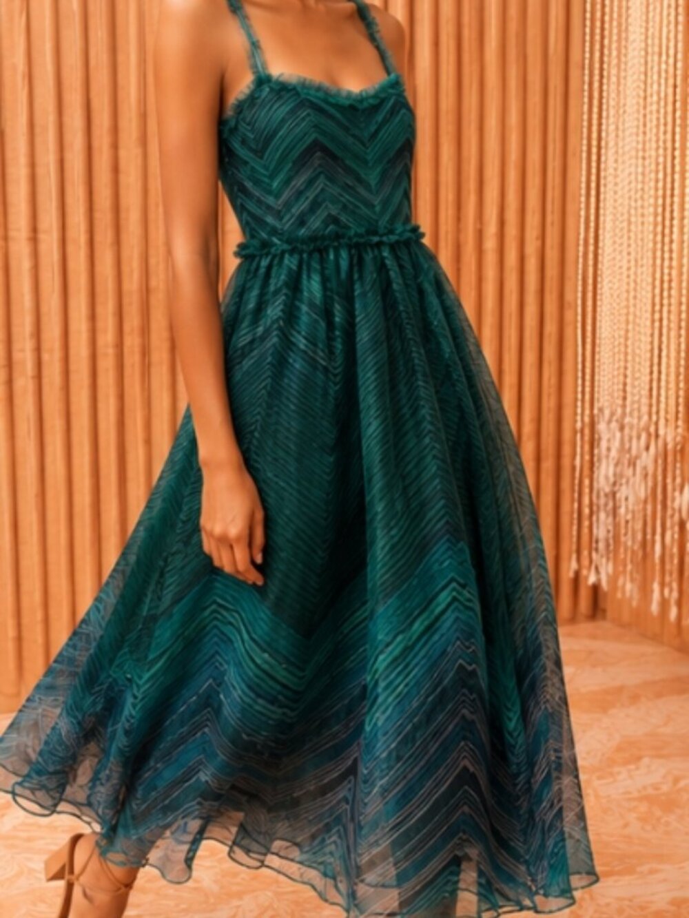 NWOT ULLA JOHNSON Gisele Dress in Viridian M $890